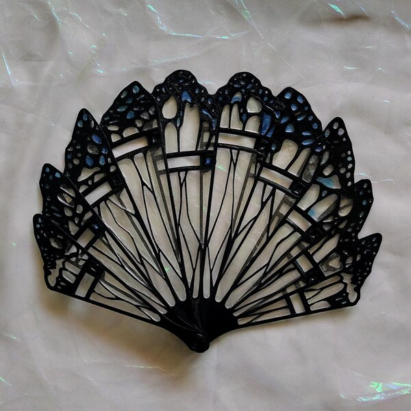 Butterfly hand fan